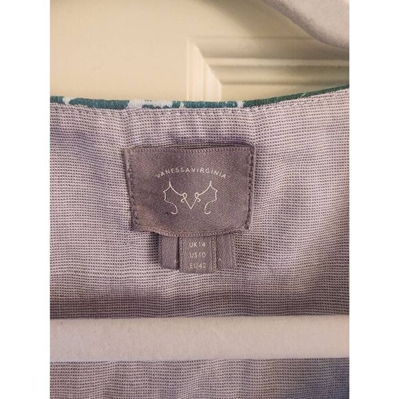 Anthropologie  Vanessa Virginia  Hibiscus  floral sheath dress size large - Picture 11 of 11